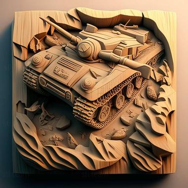 3D модель Гра Achtung Panzer (STL)